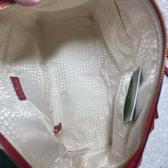 NWT Kate Spade Tilden Place Pippa Satchel Hot Chili Red Leather Handbag - Picture 2 of 4